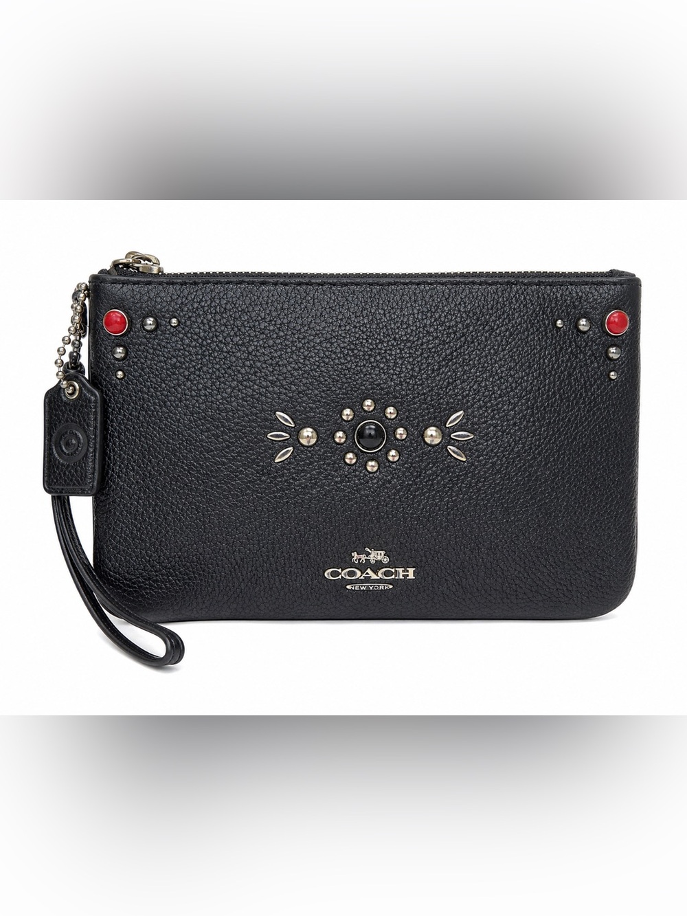 Coach Western Rivet Wristlet with Bullseye hangtag